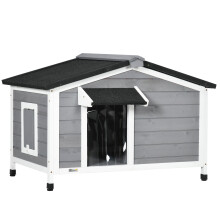 Caseta para Perros Gris 97 x 72 x 65 cm