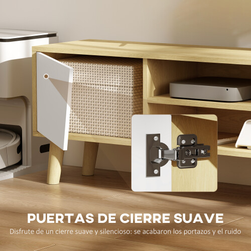 Homcom Mueble de TV Marrón 150 x 30 x 42 cm 1