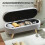 Homcom Banco de Cama Gris 110 x 40 x 43 cm 6