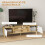 Homcom Mueble de TV Marrón 150 x 30 x 42 cm 3
