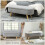 Homcom Banco de Cama Gris 110 x 40 x 43 cm 8
