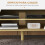 Homcom Mueble de TV Marrón 150 x 30 x 42 cm 4