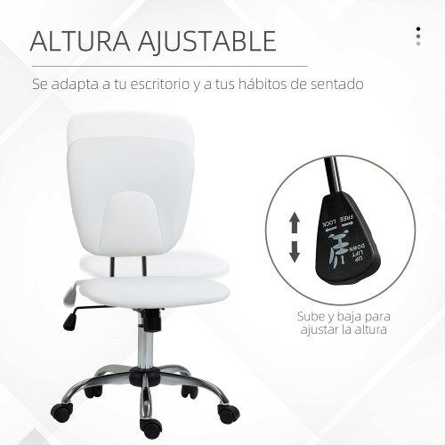 Vinsetto Silla de Oficina Blanco 50 x 54 x 96.5 cm 1