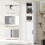 Homcom Columna de Baño Blanco 40 x 31 x 170 cm 4