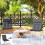 Outsunny Cojines para Silla Gris 111.5 x 53 x 8 cm 3