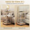 Homcom Mesita Auxiliar Bicolor 51 x 33 x 66 cm 4