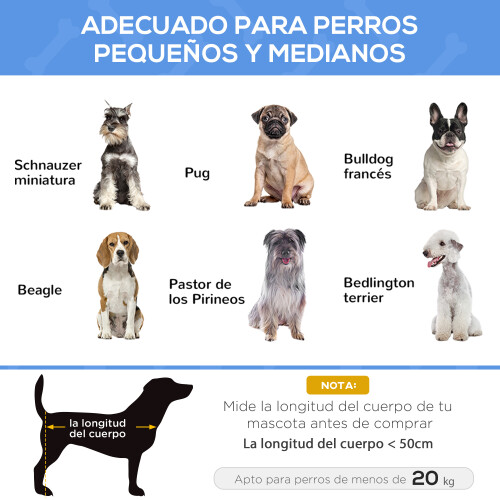 PawHut Cama Elevada Perro Negro 91 x 69 x 29 cm 1