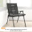 Outsunny Cojines para Silla Gris 111.5 x 53 x 8 cm 4