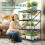 Outsunny Soporte para Planta Verde 67 x 49 x 105 cm 3