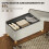Homcom Banco de Almacenaje Beige 76 x 38 x 38 cm 5