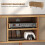 Homcom Mueble de TV Bicolor 110 x 29 x 46.5 cm 6