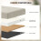 Homcom Banco de Almacenaje Beige 76 x 38 x 38 cm 6
