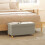 Homcom Banco de Almacenaje Beige 76 x 38 x 38 cm 7