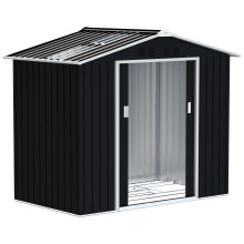 Caseta de Jardín Gris 213 x 130 x 185 cm