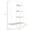 Homcom Perchero de Ropa Bicolor 101 x 39 x 160 cm 3