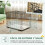 PawHut Jaula para Perro Negro 75 x 48.5 x 53 cm 3