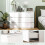 Homcom Cómoda para Dormitorio Blanco 112 x 34 x 75 cm 6