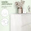 Homcom Cómoda para Dormitorio Blanco 112 x 34 x 75 cm 6