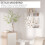 Homcom Estantería de Pared Blanco 94 x 19.5 x 80 cm 4