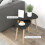Homcom Mesas de Centro Negro 59.5 x 39.5 x 45 cm 5