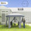 Outsunny Carpa Plegable Gris 405 x 340 x 285 cm 5