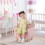 Homcom Sillón Infantil Rosa 50 x 42 x 58 cm 2