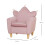 Homcom Sillón Infantil Rosa 50 x 42 x 58 cm 3