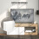 Homcom Mueble de TV Bicolor 140 x 40 x 48 cm 4