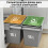Homcom Cubo de Basura Gris 48 x 34.3 x 35.1 cm 6