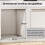 Homcom Cubo de Basura Gris 48 x 34.3 x 35.1 cm 4