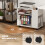 Homcom Mesa Auxiliar Móvil Blanco 70 x 36 x 60 cm 2