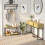 Homcom Mesa Consola Marrón 80 x 30 x 76 cm 2