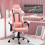 Vinsetto Silla Gaming Rosa 63 x 67 x 130 cm 2