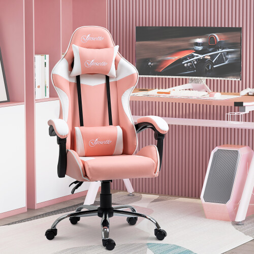 Vinsetto Silla Gaming Rosa 63 x 67 x 130 cm 1