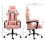 Vinsetto Silla Gaming Rosa 63 x 67 x 130 cm 3