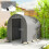 Outsunny Carpa para Herramienta Gris 239 x 159 x 190 cm 3