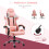 Vinsetto Silla Gaming Rosa 63 x 67 x 130 cm 6