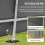 Outsunny Carpa para Herramienta Gris 239 x 159 x 190 cm 5