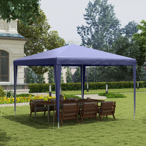 Outsunny Carpa de Jardín Bicolor 293 x 293 x 252 cm 1