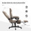 Vinsetto Silla de Oficina Marrón 68 x 67 x 119 cm 5