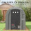Outsunny Carpa para Herramienta Gris 239 x 159 x 190 cm 6