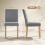 Homcom Sillas de Comedor Gris 44 x 56 x 90 cm 3