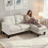 Homcom Sofá Chaise Longue Beige 186 x 130 x 84 cm 4