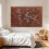 Homcom Pinturas de Mapamundi Marrón 60 x 3.5 x 120 cm 6