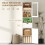 Homcom Columna de Baño Blanco 40 x 30 x 165 cm 4