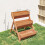 Outsunny Jardinera Marrón 65 x 75 x 76 cm 3
