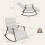Homcom Silla Mecedora Gris 62 x 100 x 89 cm 3