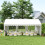 Outsunny Carpa de Jardín Blanco 600 x 400 x 280 cm 2