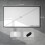 Homcom Pantalla de proyector Blanco 272 x 156 cm 3