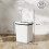 Homcom Cubo de Basura Blanco 27.6 x 21.4 x 33.5 cm 3